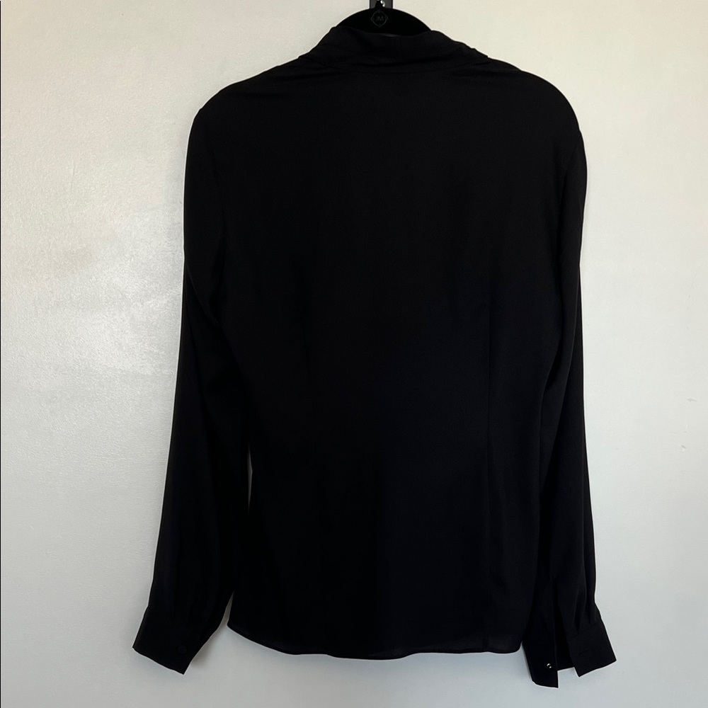 Ann Taylor Black Draped Blouse - Picture 4 of 7